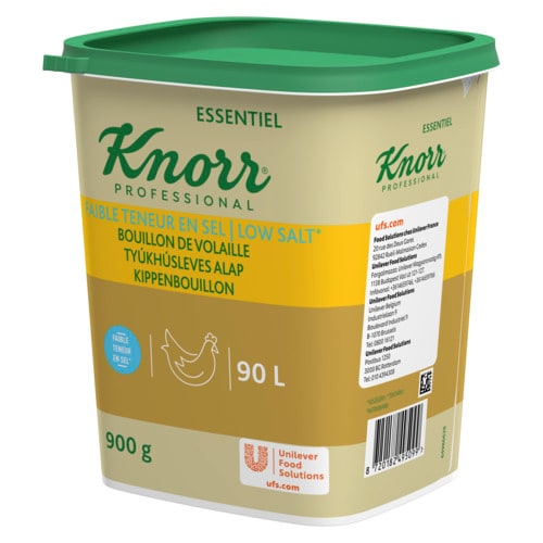 Knorr Professional Kippenbouillon natriumarm 900gr - 