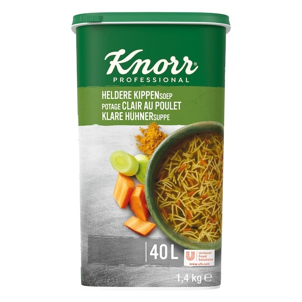 Knorr Professional Heldere Kippensoep 1.4kg - 