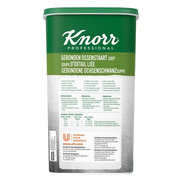 Knorr Professional Gebonden Ossenstaartsoep Poeder 1.26 kg​ - 