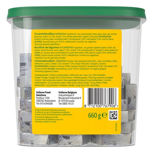 Knorr Professional Groentebouillon 66 Tabletten 660 g - 