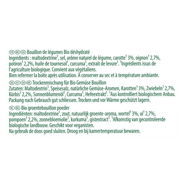 Knorr Professional BIO Groentebouillon Poeder 1 kg - 