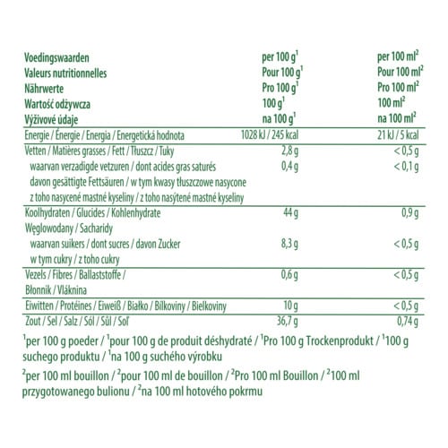Knorr Professional Bouillon de Légumes en Poudre 1 kg - 
