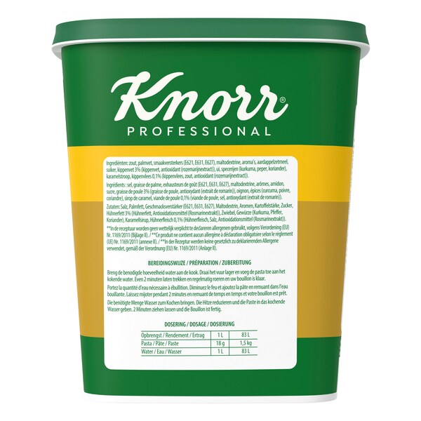 Knorr Professional Bouillon de Poule en Pâte 1.5 kg - 