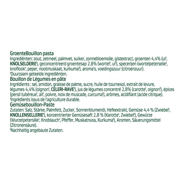 Knorr Professional Bouillon de Légumes en Pâte 1 kg - 