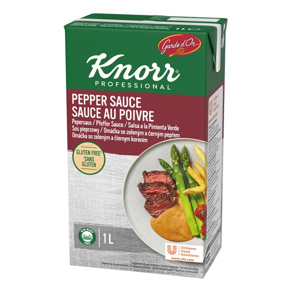 Knorr Professional Garde d’Or Sauce au Poivre Liquide 1 L - 