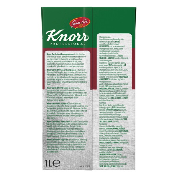 Knorr Professional Garde d’Or Sauce Champignon Liquide 1 L - 