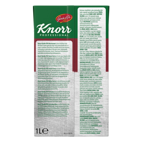 Knorr Professional Garde d’Or Sauce Curry Liquide 1 L - 
