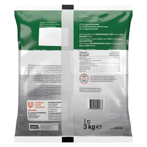 Knorr Professional Spaghetti stables à la cuisson Pâtes 3 kg - 