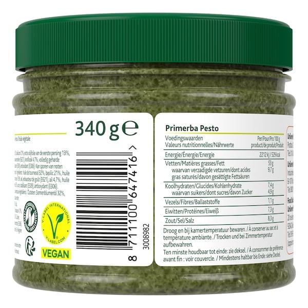 Knorr Primerba Pesto 340 g - Knorr Primerba se decline en 19 variétés pour apporter le bon équilibre des saveurs à toutes vos idées.