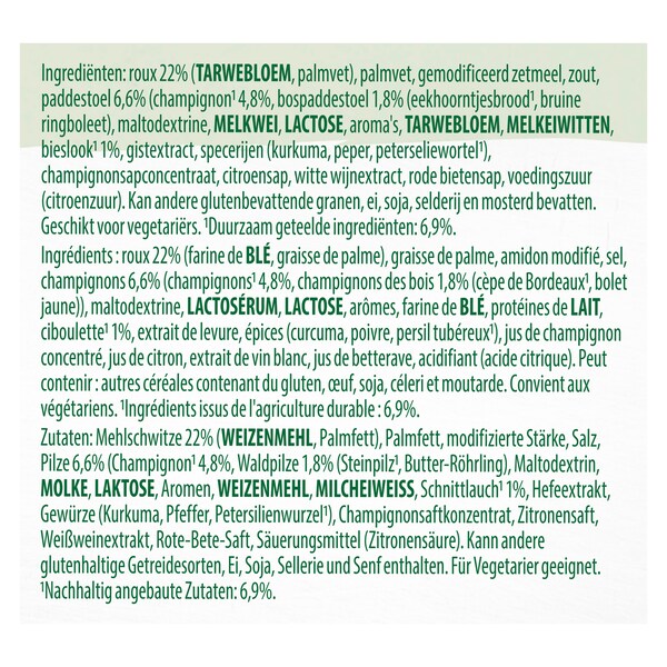 Knorr Professional Crème de Champignons des bois en Poudre 1 kg​ - 