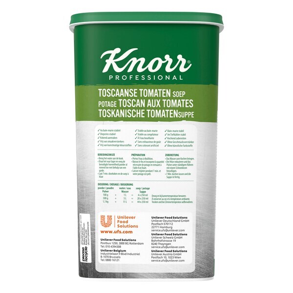 Knorr Professional Crème Toscan aux tomates en Poudre 1.1 kg​ - 