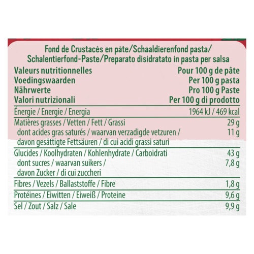 Knorr Professional Fonds de Cuisine Fond de Crustacés en Pâte 1 kg - 