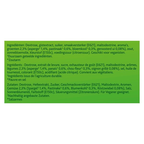 Knorr 1-2-3 Bouillon de Légumes pauvre en sel en Poudre 1.2 kg - 