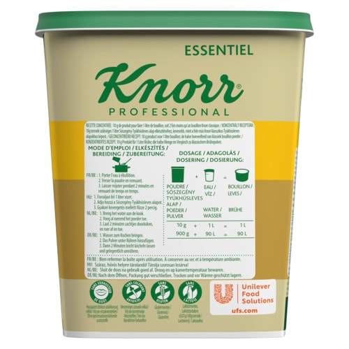 Knorr Professional Bouillon de Poule Pauvre en sel 900gr - 