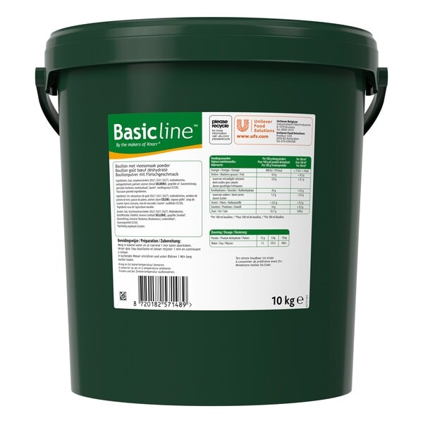 Basicline Bouillon de Viande en Poudre 10 kg - 