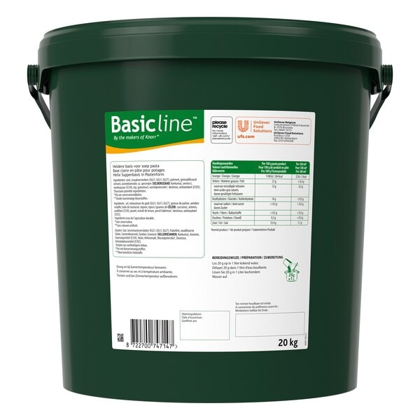 Basicline Base Claire pour Potages en Pâte 20 kg - 