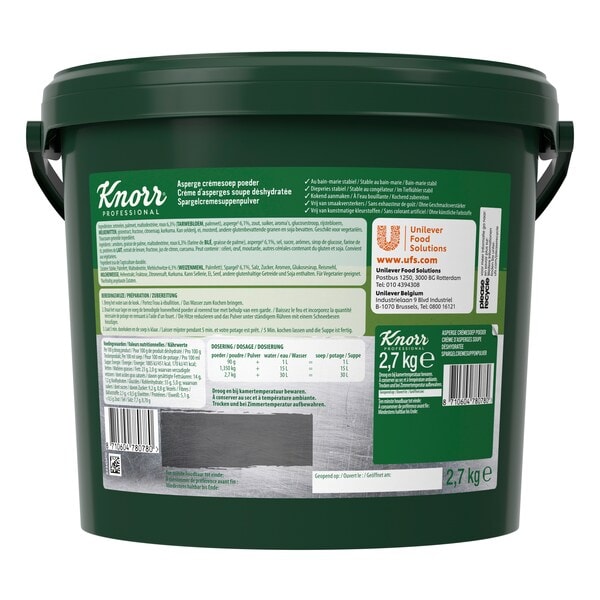 Knorr Professional Crème d'Asperges  en Poudre 2.7 kg​ - 