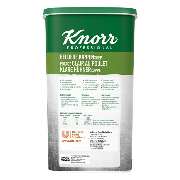 Knorr Professional Soupe Clair au Poulet 1.4kg - 