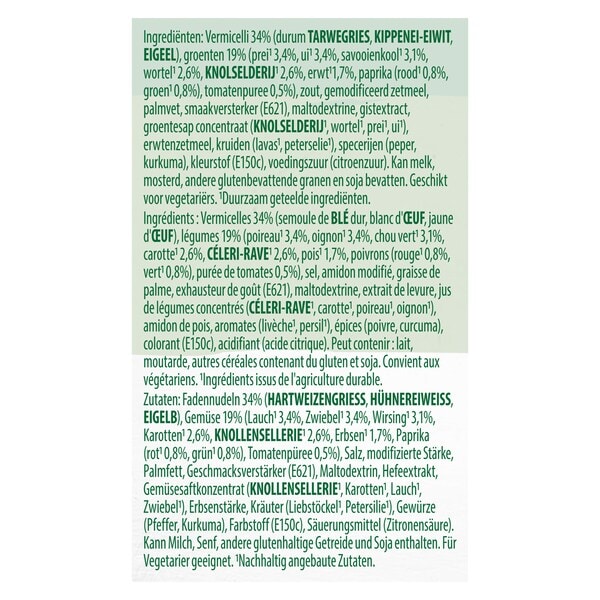 Knorr Professional Soupe Claire aux Légumes en Poudre 10 kg​ - 