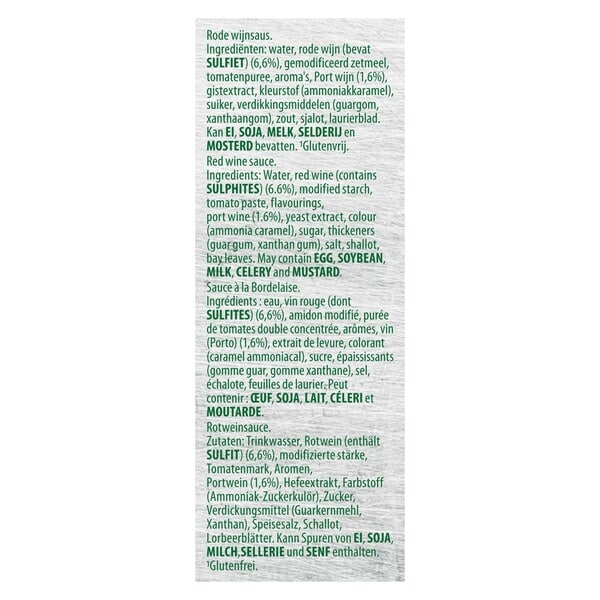 Knorr Professional Garde d’Or Sauce à la Bordelaise Liquide 1 L - 