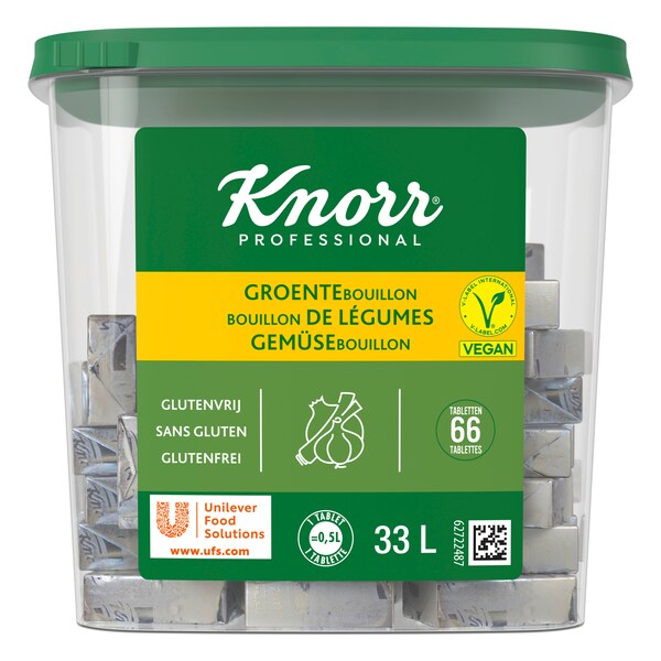 Knorr Professional Bouillon de Légumes 66 Tablettes 660 g - 