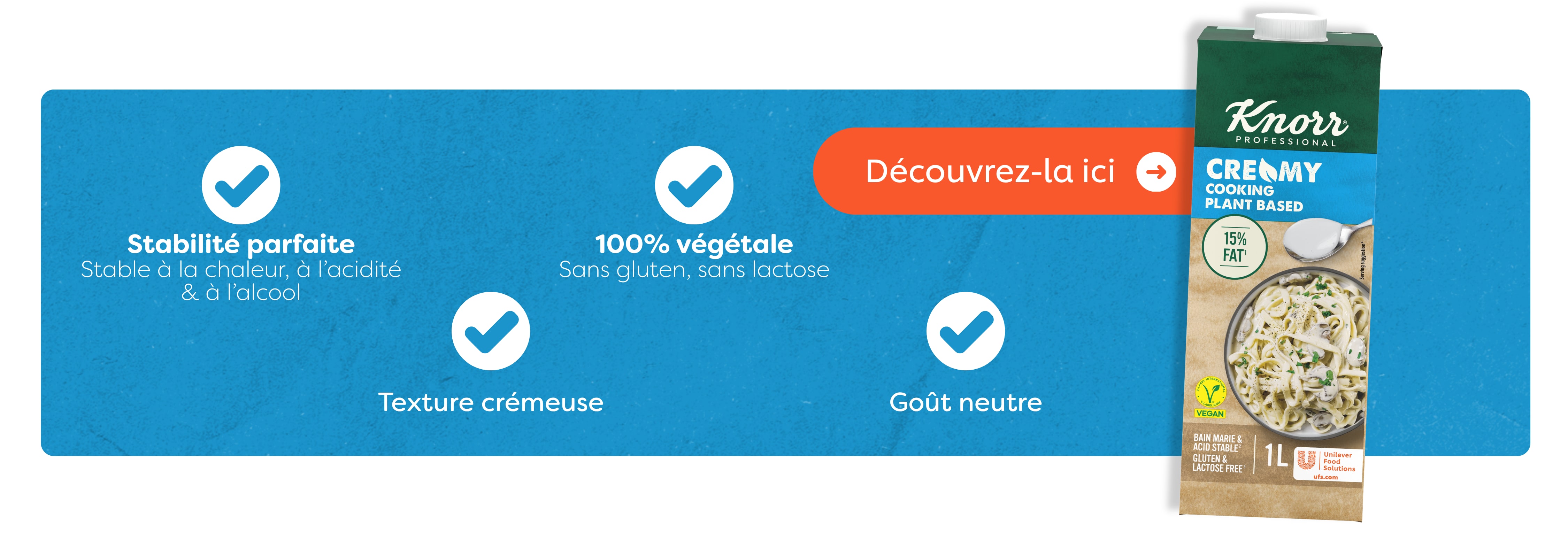 Knorr Professional - Alternative végétale à la crème végétale 