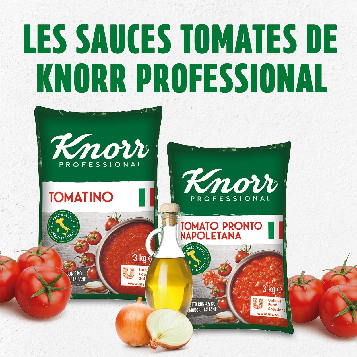 Les sauces tomates de Knorr Professional