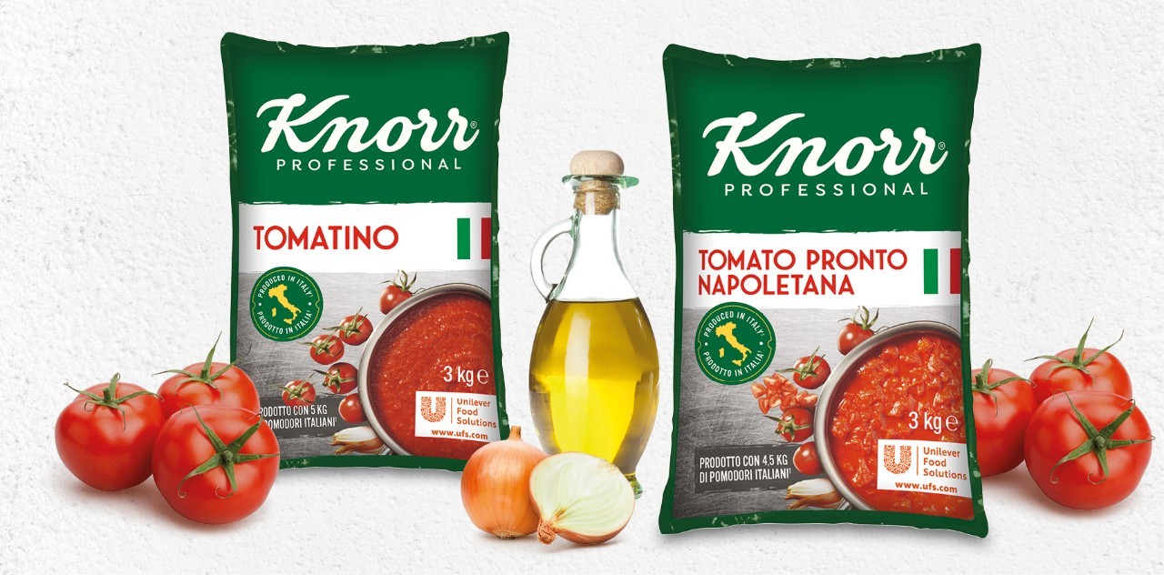 Les sauces tomates de Knorr Professional