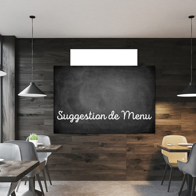 Plus de légumes sur la carte des suggestions