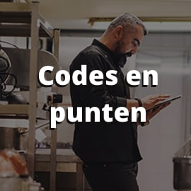 Bekijk hier de meestgestelde vragen over 'Codes en punten'.