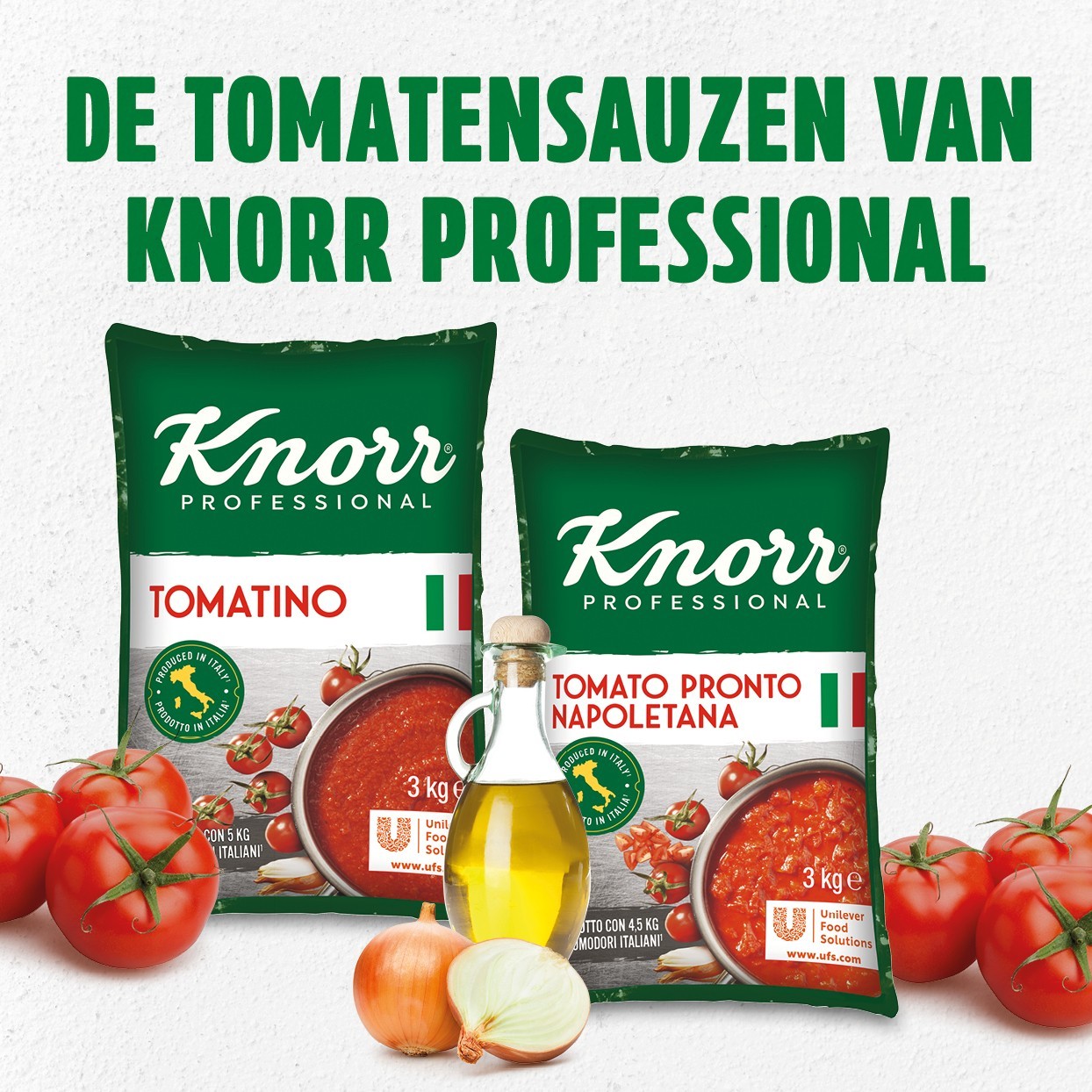 De tomatensauzen van Knorr Professional 